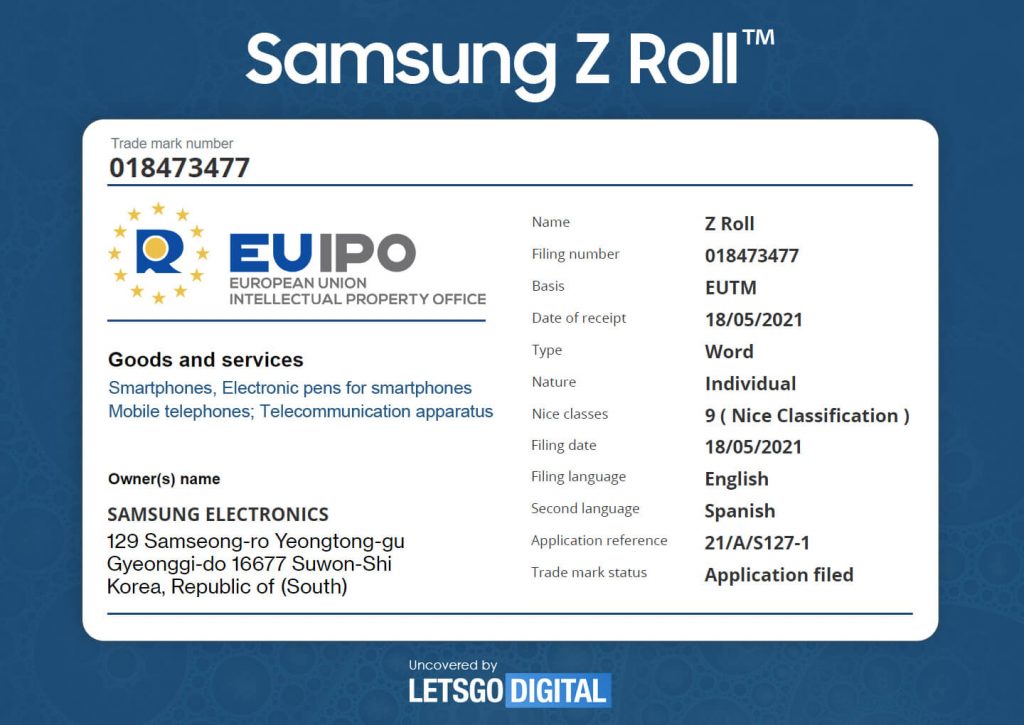 三星申請Z roll新商標意味著滾動屏幕手機來了