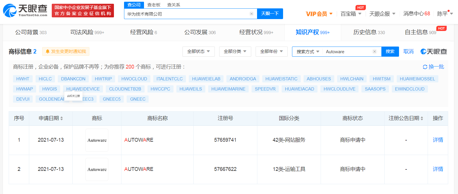 華為注冊自動駕駛Autoware商標，注冊英文商標需要注意什么？