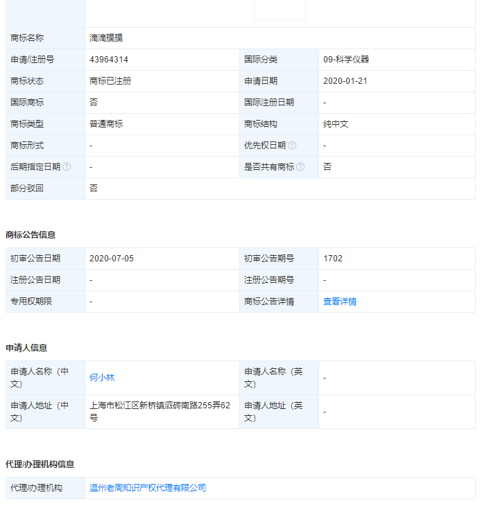 “滴滴摸摸”商標被注冊，申請商標異議需要什么材料？