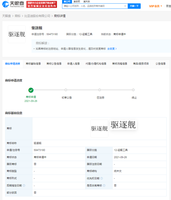 比亞迪申請注冊軍艦系列商標，企業為什么要注冊那么多商標？