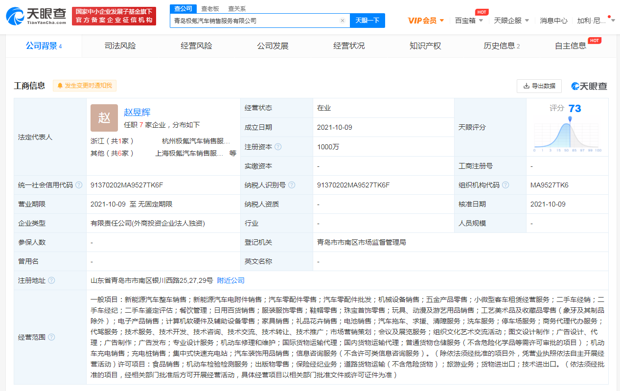 極氪汽車于青島成立銷售服務公司，公司商標注冊怎么辦理？