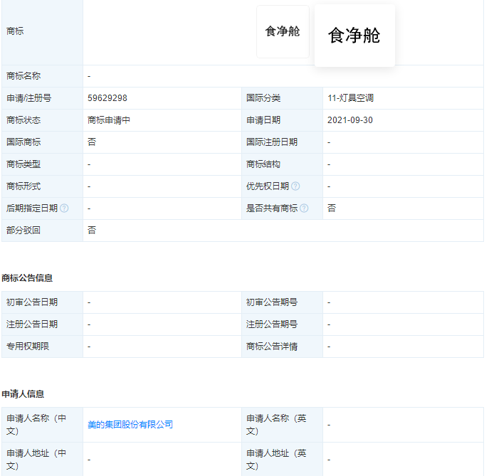 美的集團申請“食凈艙”商標，企業商標注冊要求有哪些？