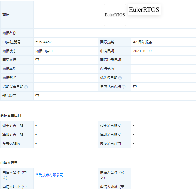 華為注冊申請“EulerRTOS”商標，企業什么時候申請商標最合適？