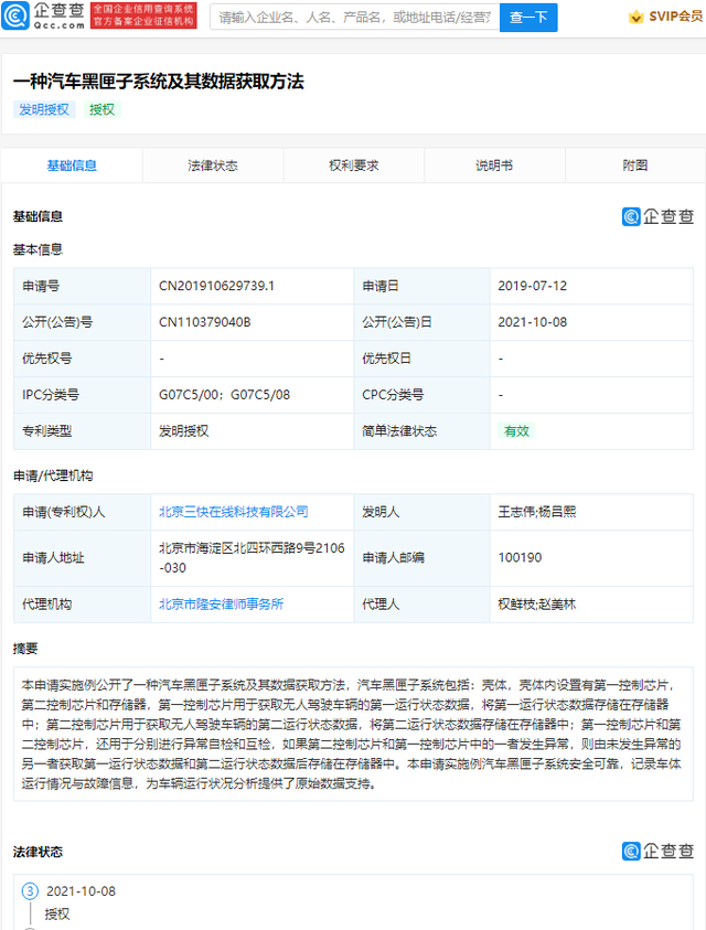 美團汽車黑匣子專利獲授權，公司專利申請需要哪些材料？