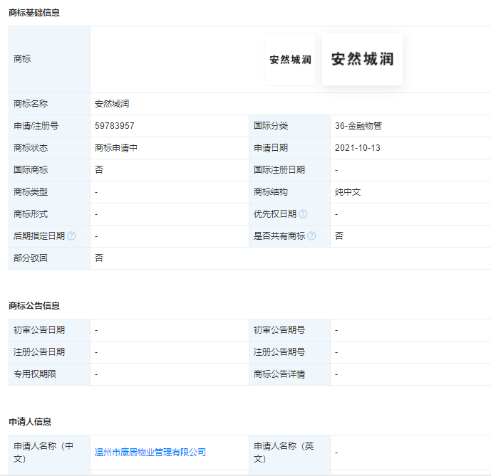 康居物業(yè)申請“安然城潤”商標(biāo)，商標(biāo)的類別如何選擇呢？