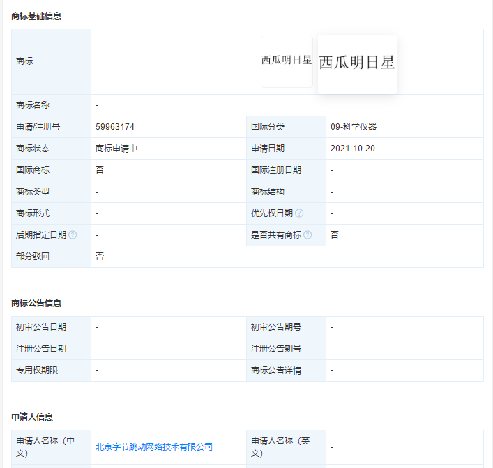 字節跳動申請“西瓜明日星”商標，商標注冊申請應該如何選擇類別？
