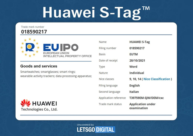 華為申請Huawei S-Tag商標，歐盟商標注冊有哪些好處？