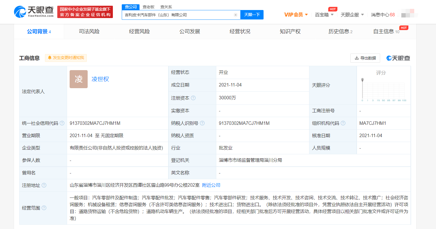 吉利在山東成立汽車部件公司，汽車配件注冊商標起名字要注意啥？