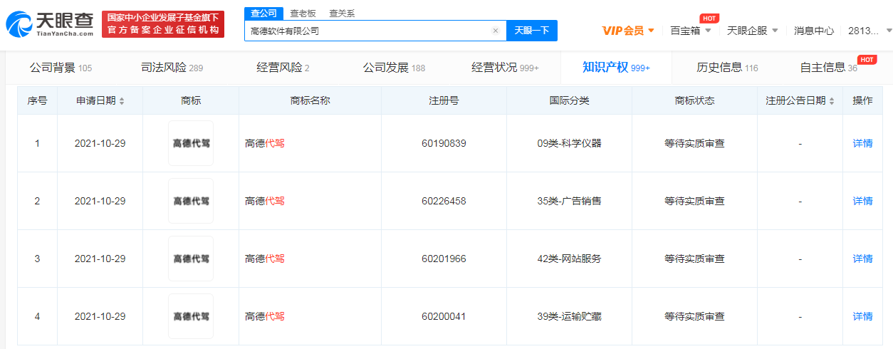 高德申請注冊代駕商標(biāo)，企業(yè)一手商標(biāo)轉(zhuǎn)讓哪里靠譜？