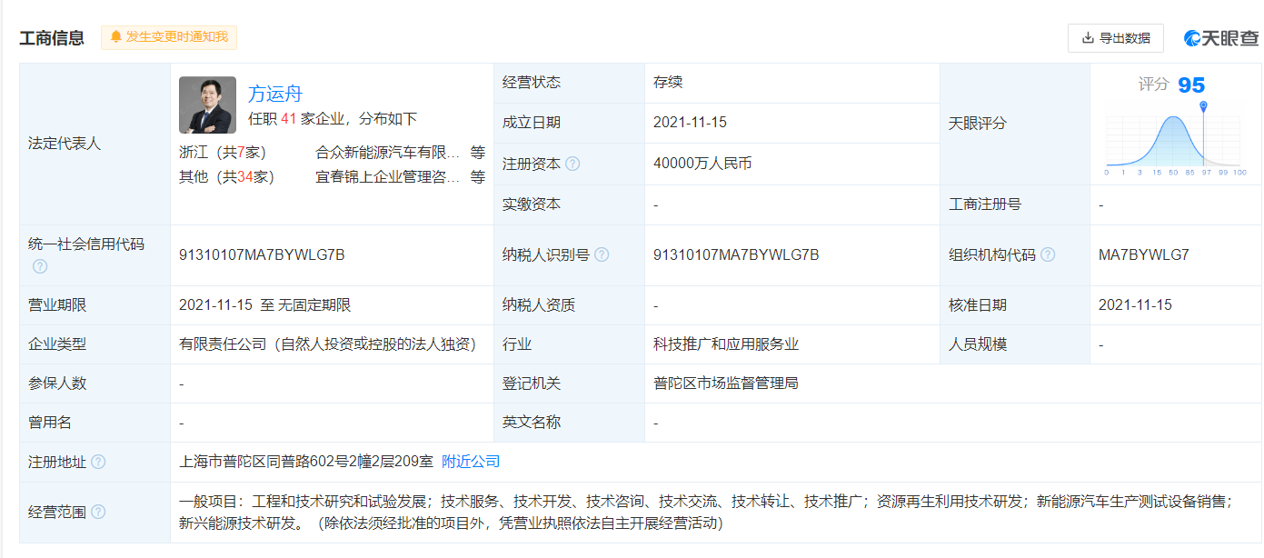 哪吒汽車成立新能源科技公司，新能源汽車商標(biāo)屬于第幾類？