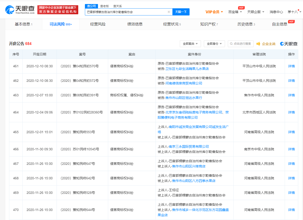 庫爾勒香梨協會因商標侵權獲賠近百萬，商標侵權怎么處理罰則？