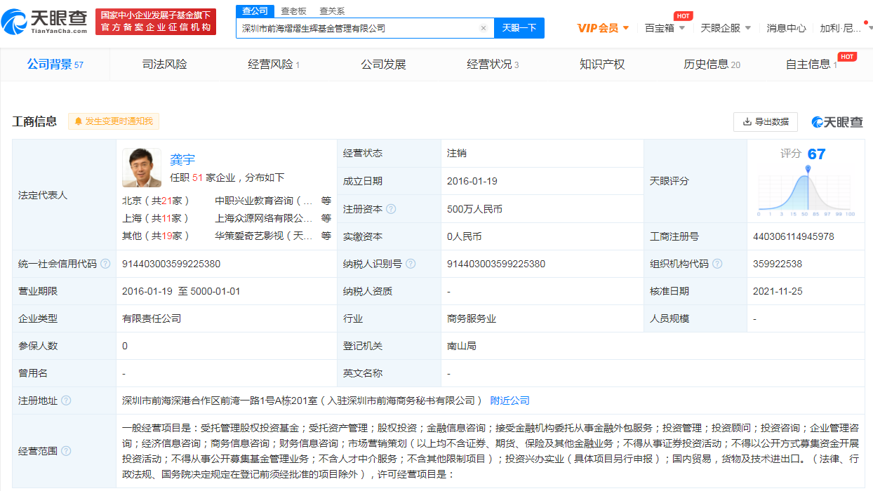 愛奇藝CEO控股基金管理公司注銷，公司注銷后名下商標怎么辦？