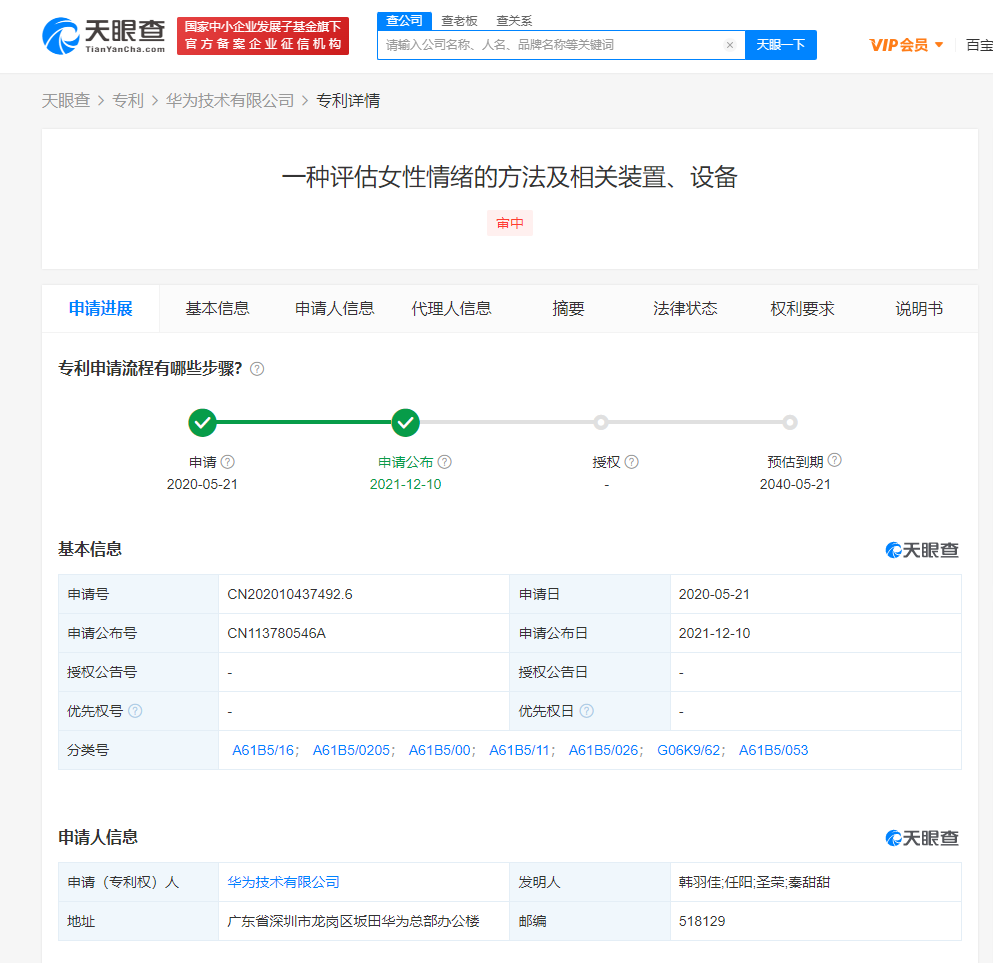 華為公布評估女性情緒方法專利，發明專利申請流程及步驟是怎樣的？