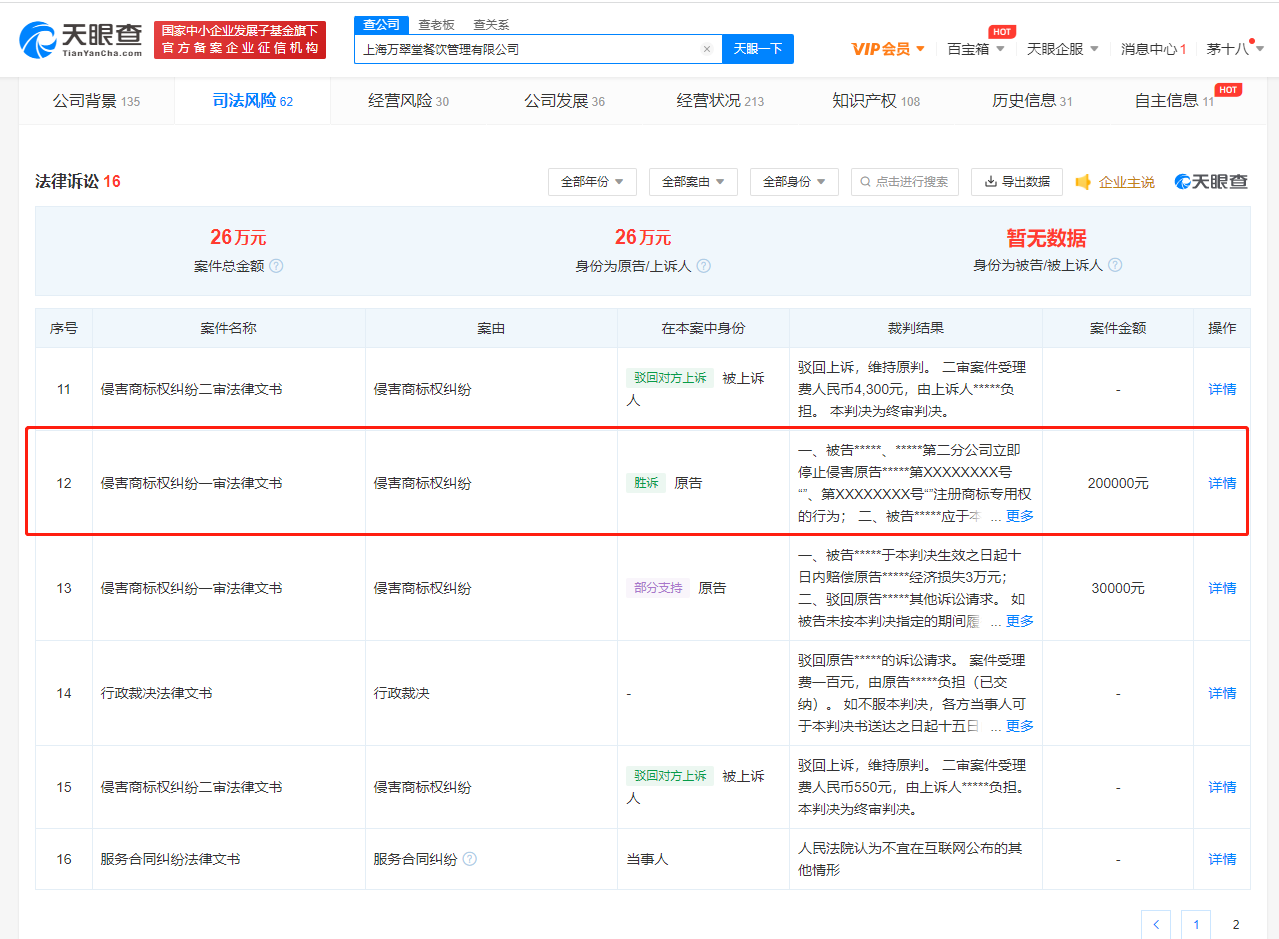 持青花椒商標公司已起訴20余家餐館，商標被侵權提供什么證據？
