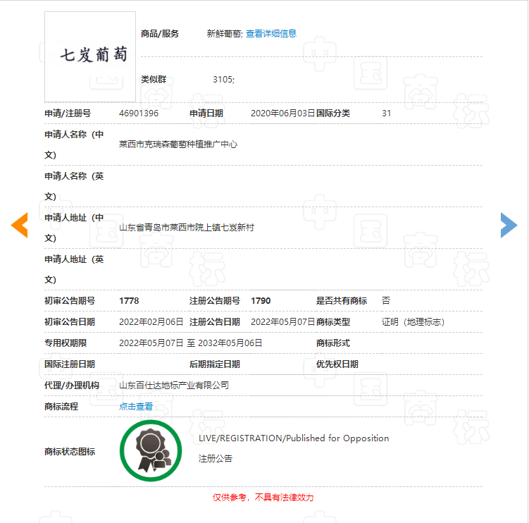 “七岌葡萄”地理標志商標成功注冊，地理標志商標有什么用？