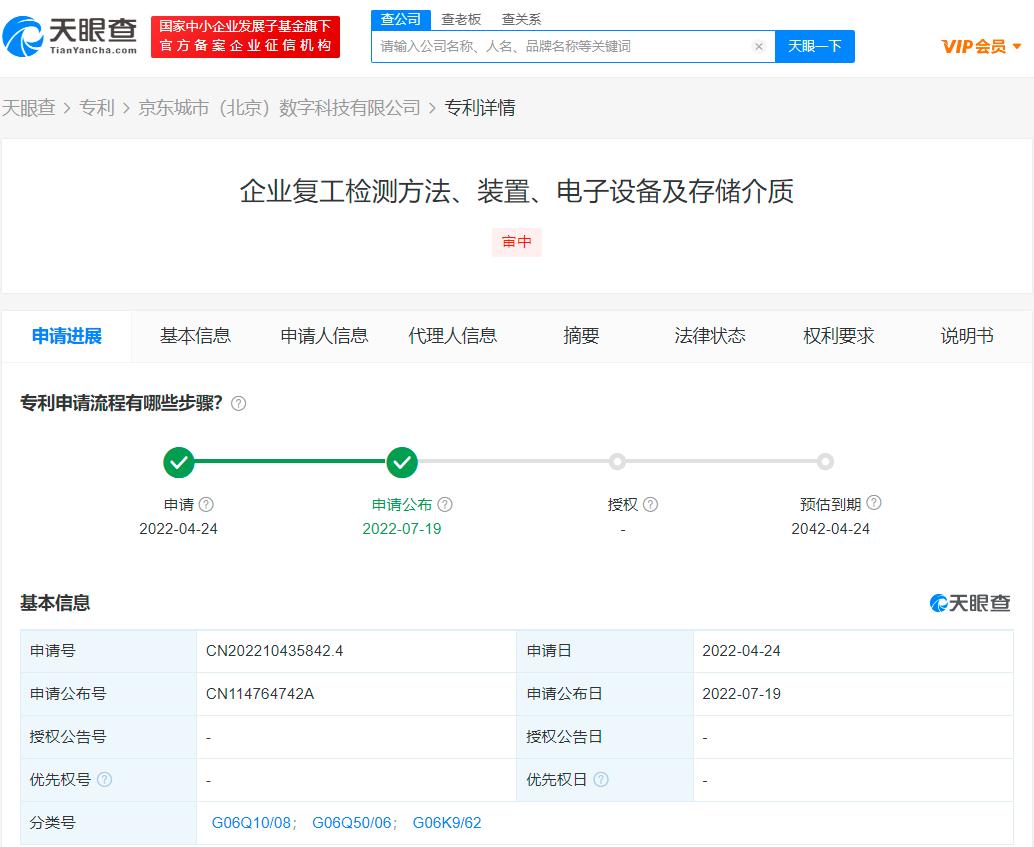 京東新專利可檢測企業是否復工，專利申請的流程有哪些？