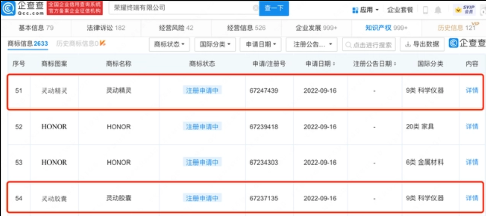 榮耀申請注冊靈動膠囊商標，商標注冊要走哪些程序？