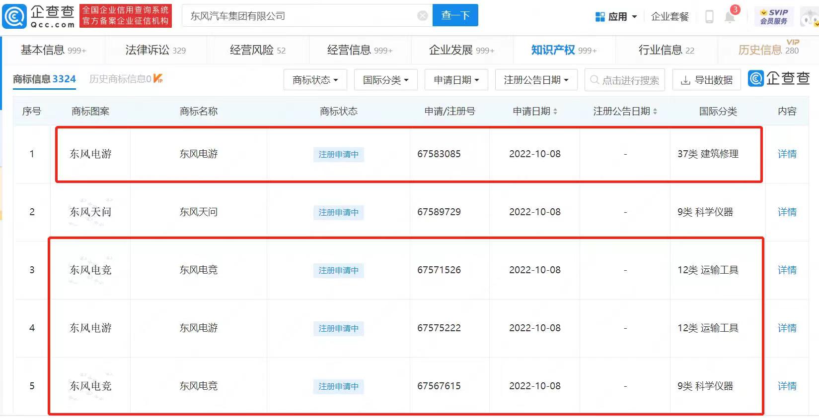東風(fēng)汽車申請注冊多個東風(fēng)電競商標，商標注冊后需要注意什么？