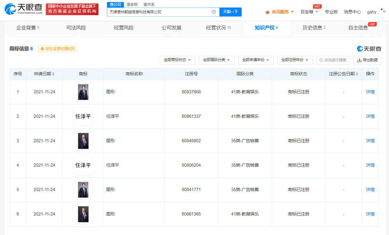 任澤平已注冊個人姓名商標，商標注冊要多久能下來？
