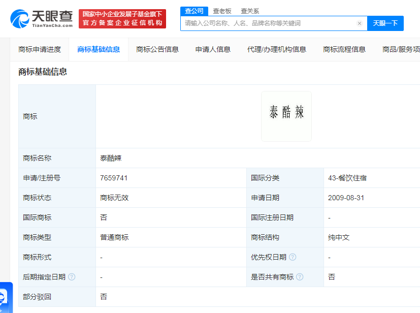 泰酷辣商標(biāo)已無效，商標(biāo)無效的原因有哪些？